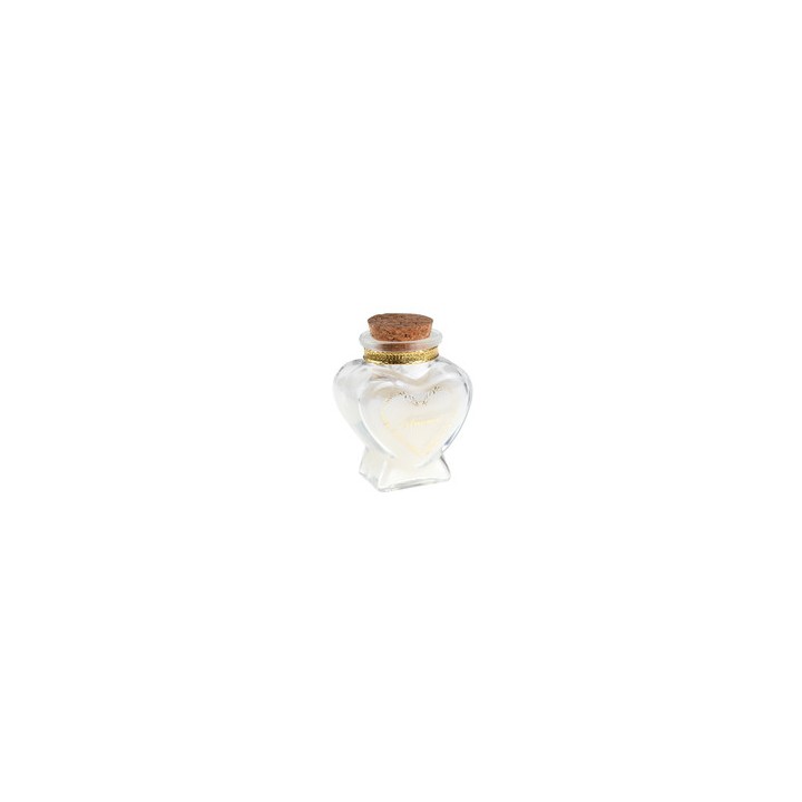 Bougie dans pot coeur amour