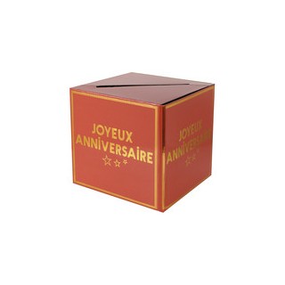 Tirellire joyeux anniversaire star d'un jour terracotta