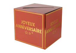 Tirellire joyeux anniversaire star d'un jour terracotta