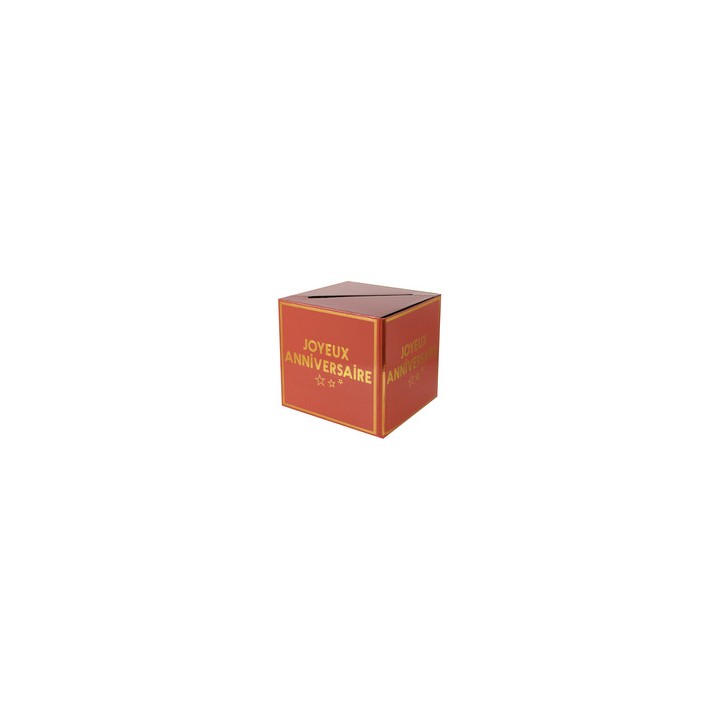 Tirellire joyeux anniversaire star d'un jour terracotta
