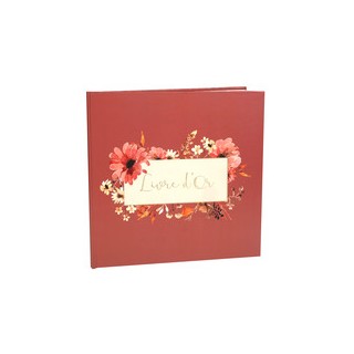 Livre d'or amour floral