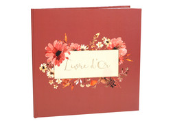 Livre d'or amour floral