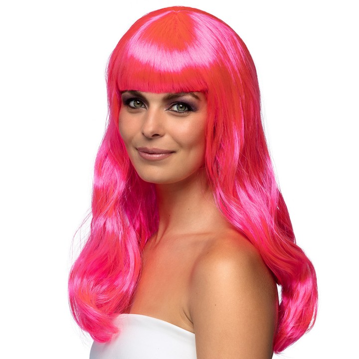 Perruque chique rose