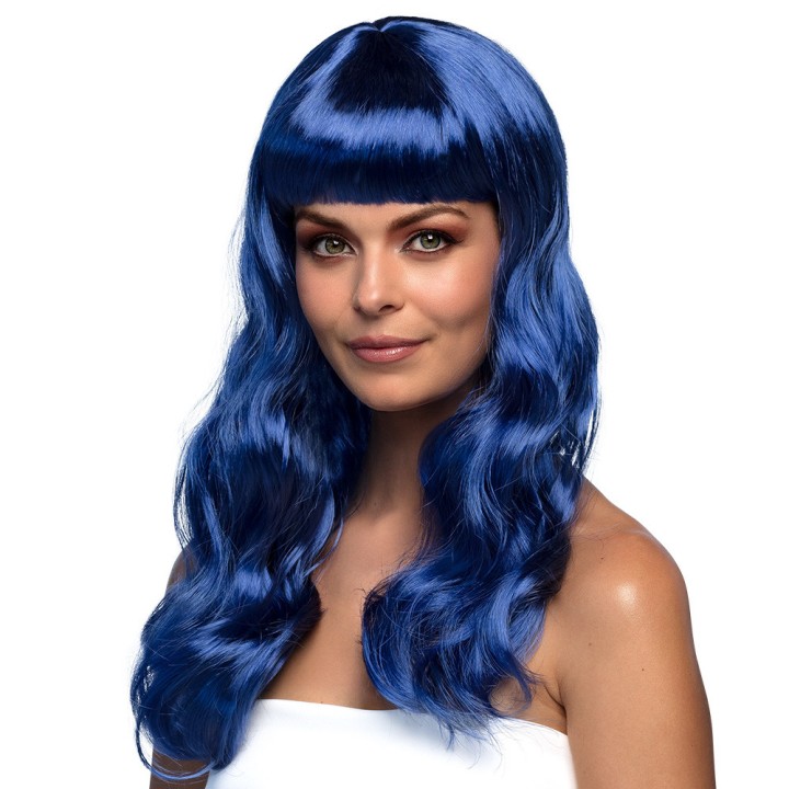 Perruque chique bleue