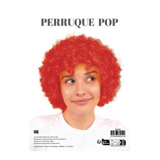 Perruque pop rouge