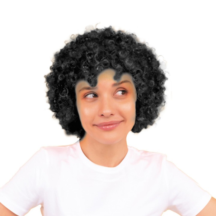 Perruque pop noire