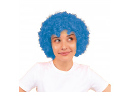 Perruque pop bleue