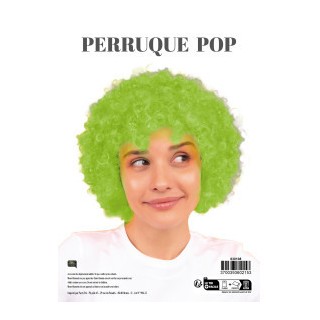 Perruque pop verte