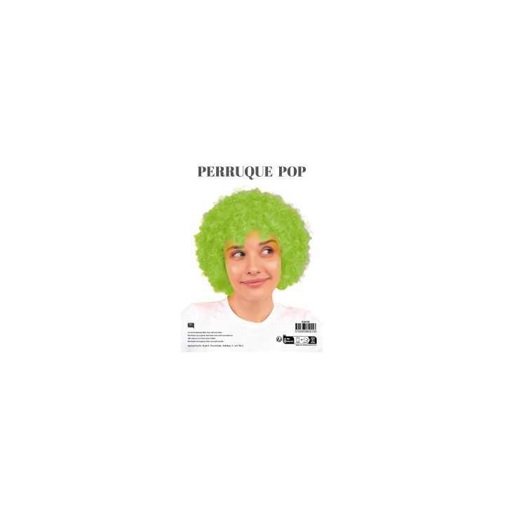 Perruque pop verte