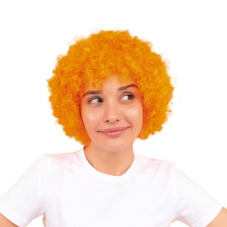 Perruque pop orange