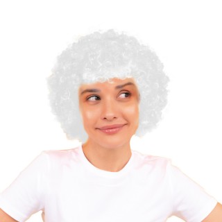 Perruque pop blanche