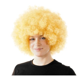 Perruque pop géante blonde