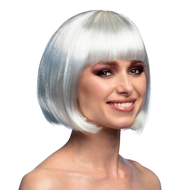 Perruque cabaret blanche