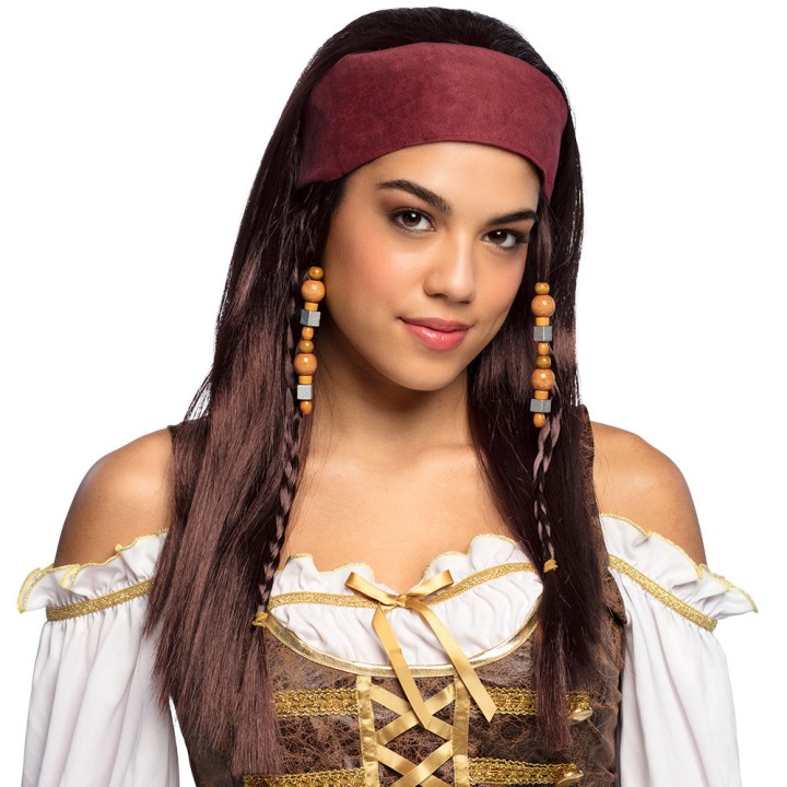 Perruque pirate femme trinity et bandana