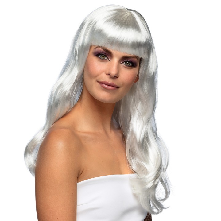 Perruque chique blanc