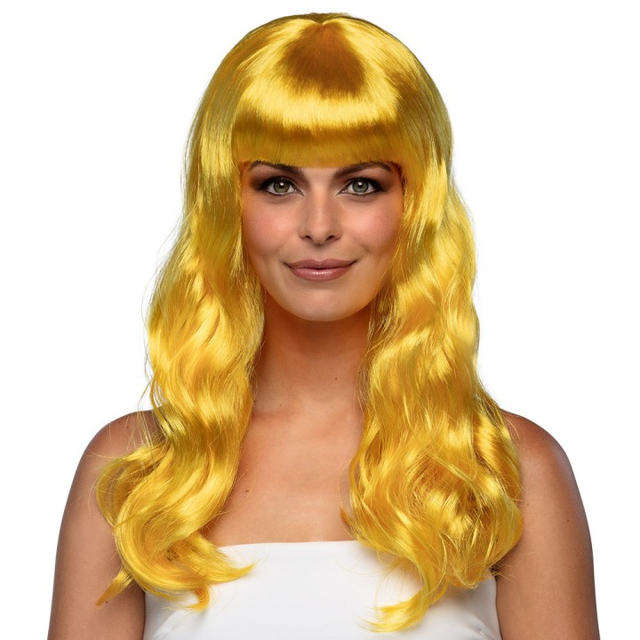 Perruque chique jaune