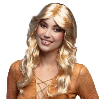 Perruque disco rowl blond