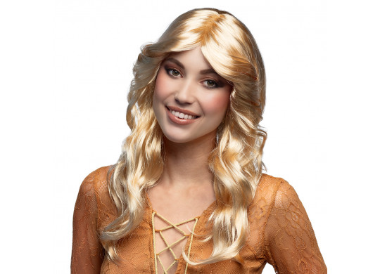 Perruque disco rowl blond