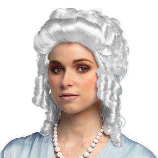 Perruque baroque femme blanc