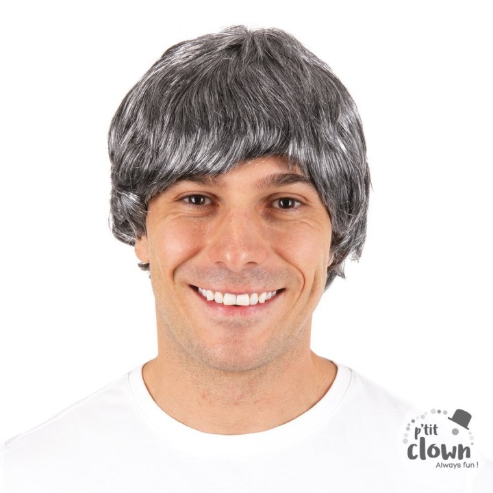 Perruque Nick gris