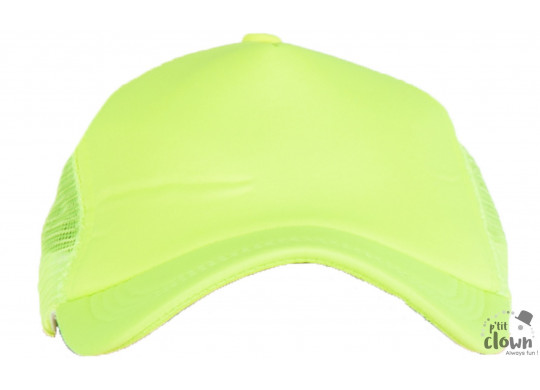 Casquette jaune fluo