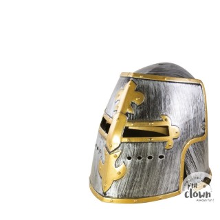 Casque de chevalier gris