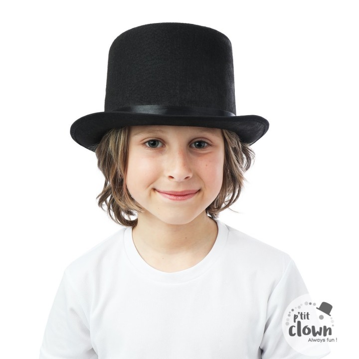 Chapeau enfant feutre haut de forme