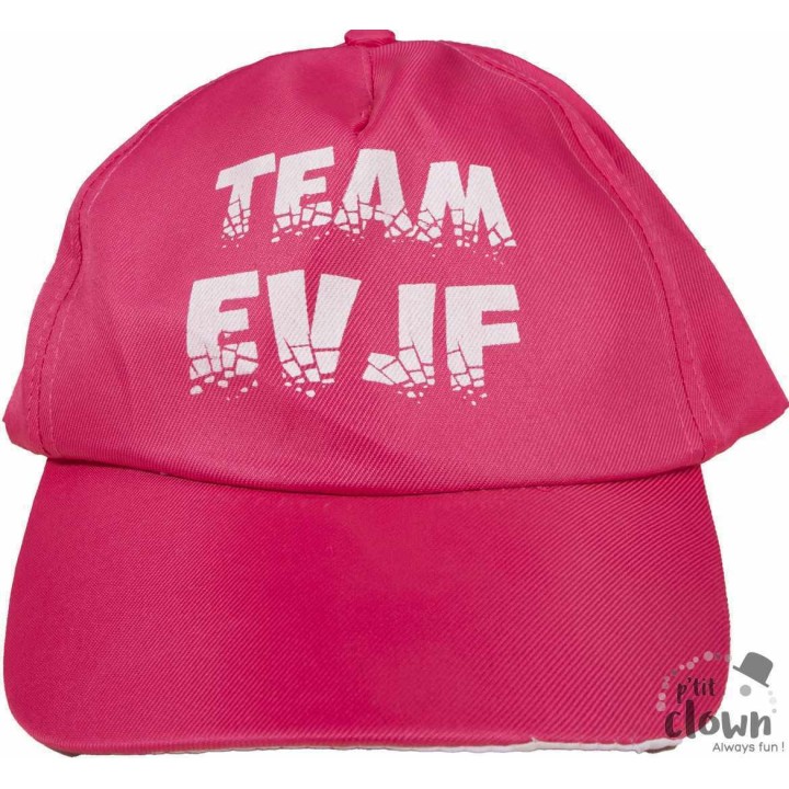 Casquette rose team EVJF