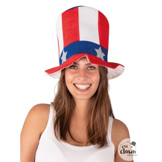 Chapeau velours haut de forme americain