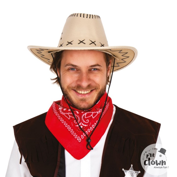 Chapeau cowboy nubuck beige