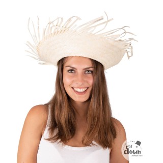 Chapeau paille hawaien