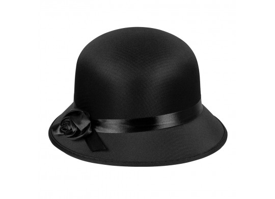 Chapeau femme cloche noir