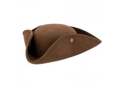 Chapeau pirate amiral marron