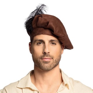 Beret medieval marron