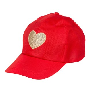 Casquette rouge love