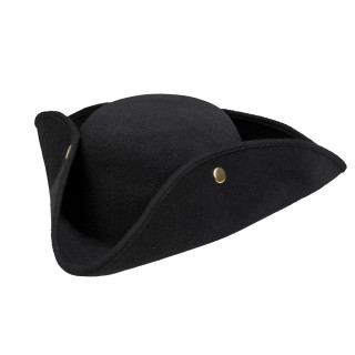 Chapeau pirate amiral noir
