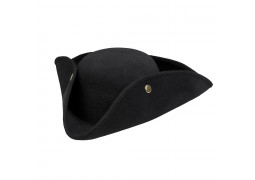 Chapeau pirate amiral noir