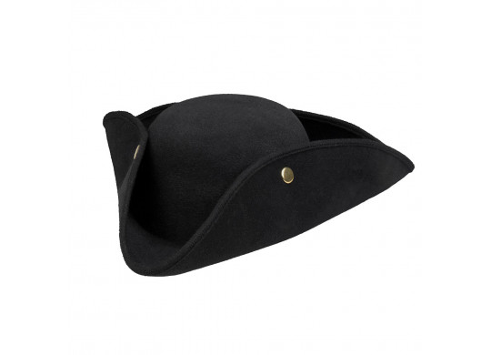 Chapeau pirate amiral noir