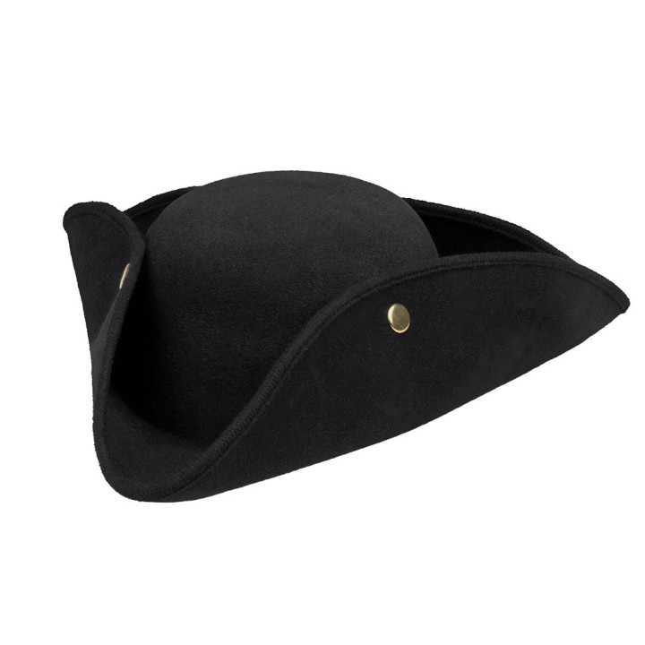 Chapeau pirate amiral noir
