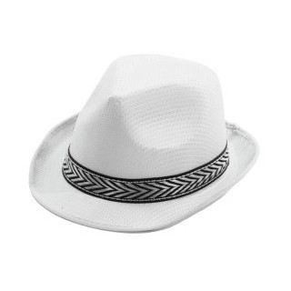 Chapeau tissu borsalino blanc