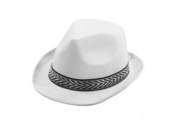 Chapeau tissu borsalino blanc