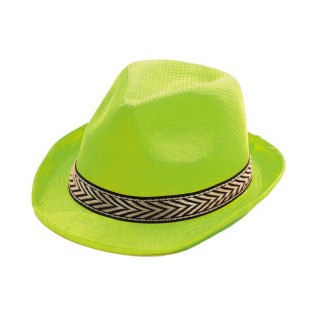 Chapeau tissu borsalino vert