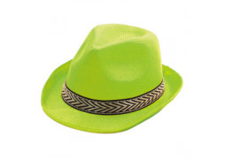 Chapeau tissu borsalino vert