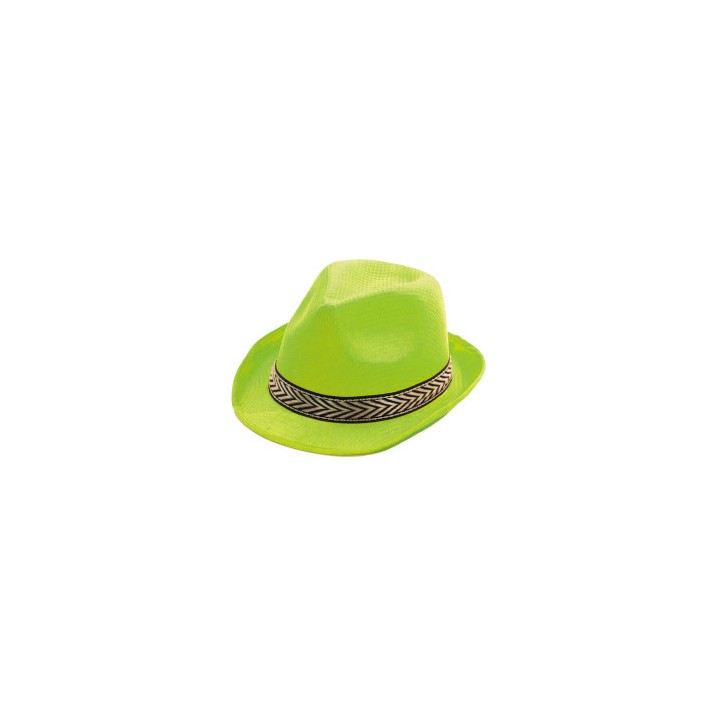 Chapeau tissu borsalino vert
