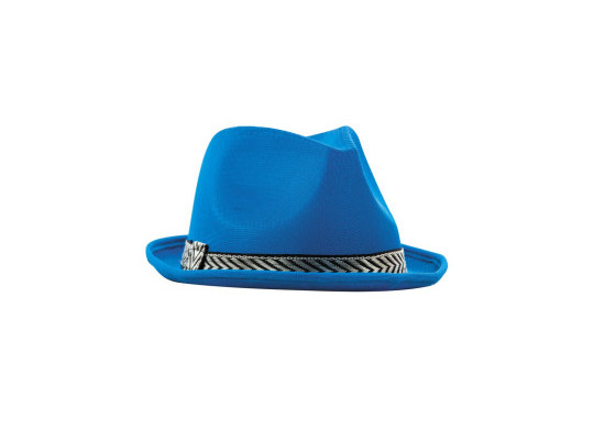 Chapeau tissu borsalino turquoise