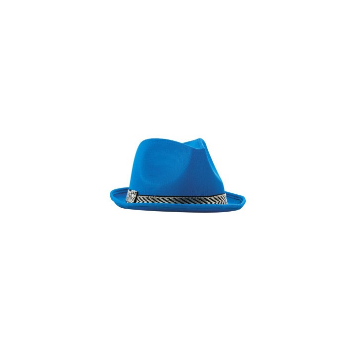 Chapeau tissu borsalino turquoise