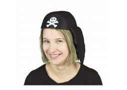 Foulard pirate noir