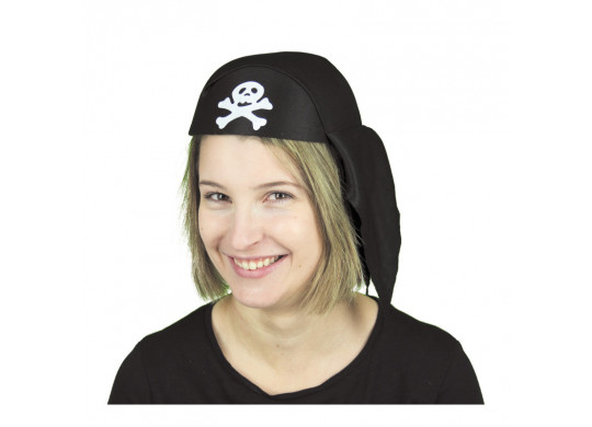 Foulard pirate noir