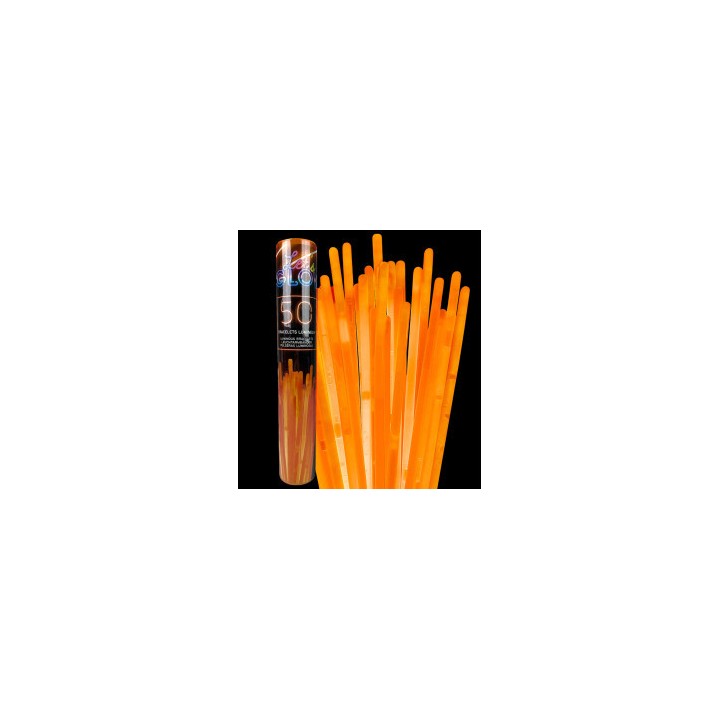 50 Bracelets fluo orange