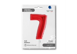 Ballon aluminium 7 rouge